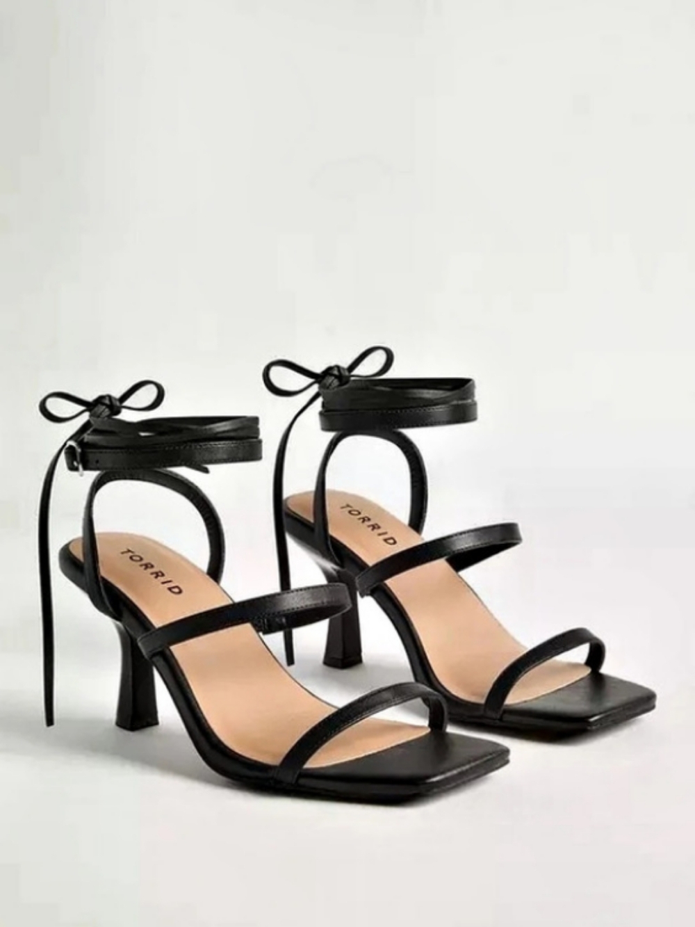 TORRID Wrap Heeled Strappy Sandal Black Strappy Heels US 8.5 - NWT
